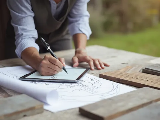 Professional Electrician at Work