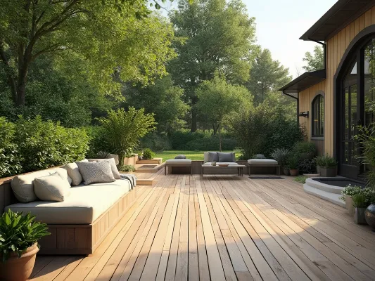 Deck with Built-in Seating